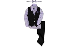 Johnnie Lene Pinstripe Boys Formal Dresswear Vest Set