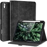 AsileCuir Handmade Case for iPad Air 13 Inch M3 2025 / M2 2024 A3268 A3269 A2898 A2899 with Pencil Holder Pocket,Multi Angles Stand,Magnetic Closure,Vegan Leather Cover,Auto Sleep/Wake,Black