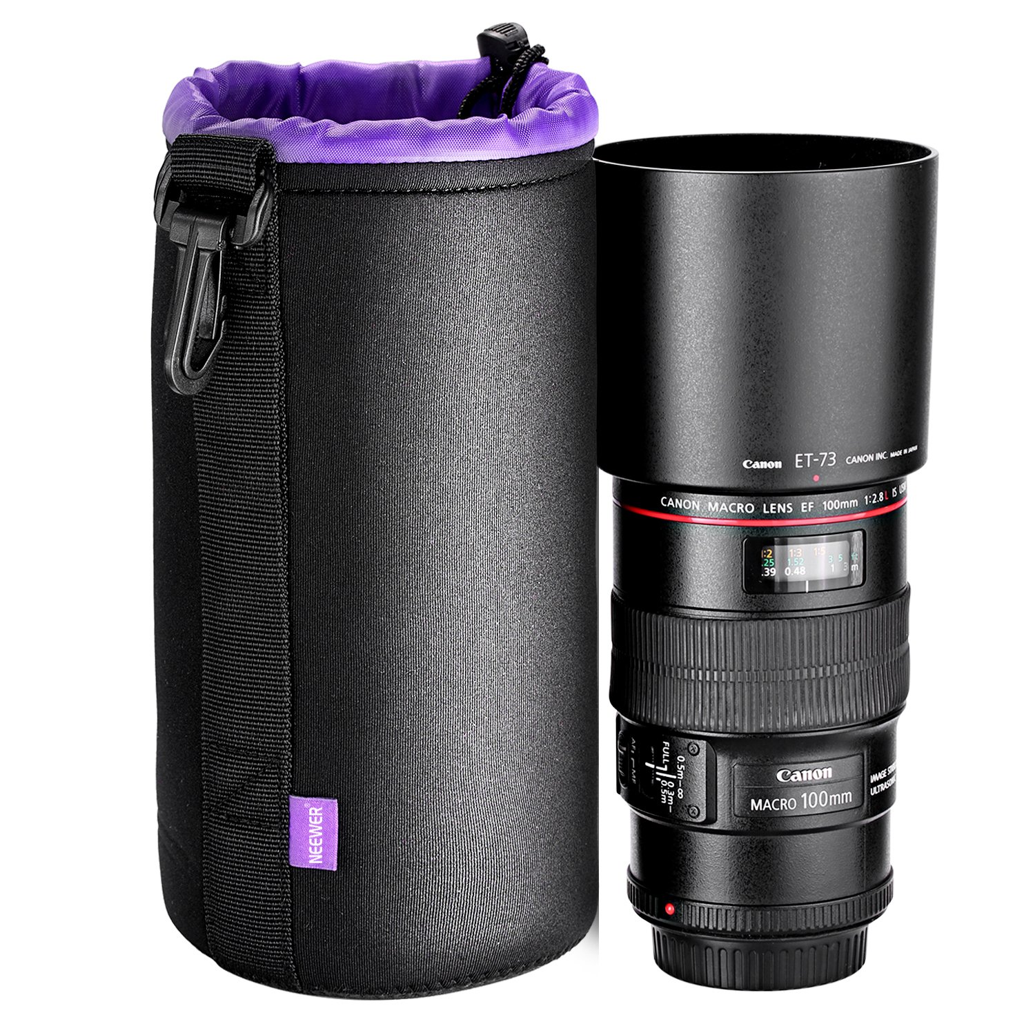 Neewer Bolsa de Lente Grande, 11 x 11 x 21 cm Durable Bolsa de ...