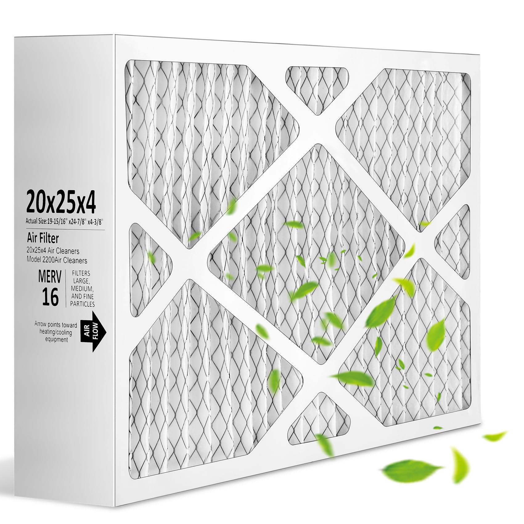 Photo 1 of 20"x25"x4" FC200E1037 Merv16 Air Filter Compatible with Honeywell home air filter,FC200E1037 Replacement 20x25x4 Furnace Filter Compatible with Honeywell F200, F100, F150, F35, F25 Filter