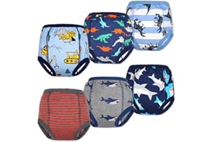 MooMoo Baby Training Underwear for Boys and Girls 8 Packs Absorbent Toddler Training Pants for Girs 2T-7T