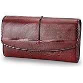 Wallets for Women Large Capacity Leather Clutch Wallet Card Organizer Women's Purse