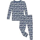 Kic Kee Pants boys Print Long Sleeve Pajama Set (Toddler/Little Kids/Big Kids)
