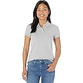 U.S. Polo ASSN. Womens Short Sleeve Small Pony Solid Pique Polo Shirt