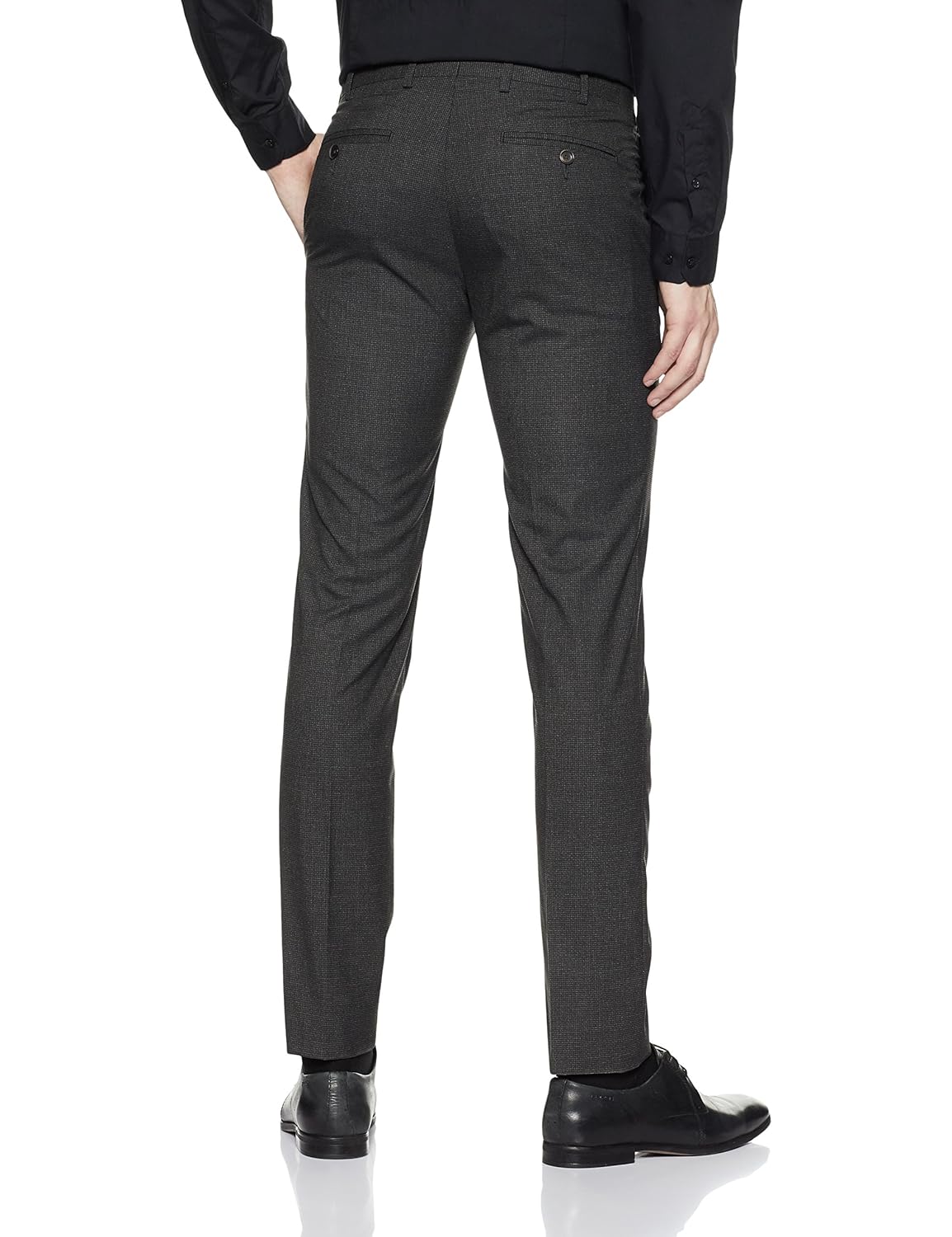 raymond men's slim fit formal trousers