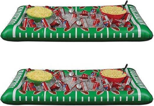 inflatable football buffet cooler