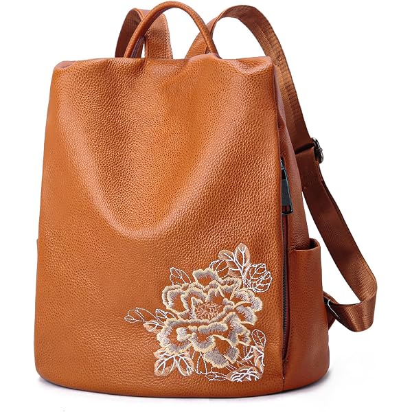 Amazon.com: OHLAY Backpack Upcycled Canvas Hair-On Genuine  display picture 1