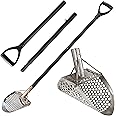 CooB Beach Sand Scoop Metal Detector Tool, Stainless Steel Scoop Shovel Metal Detecting Treasure Hunting, Light Strong Travel