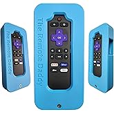 The Remote Daddy - Stops Dog Chewing | Kid-Proof | Locks Battery Compartment | Shock-Absorbing Remote Cover | Prevents Remote Loss | Protective Case for Roku Voice Remote