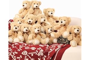MorisMos 12 Pack Teddy Bears Bulk 14 inch Stuffed Animals for Mother's Day Teddy Bears for Baby Shower Decorations & Favors, Stuffed Bears Bulk Wholesale Small Teddy Bears for Kids Teens Girls