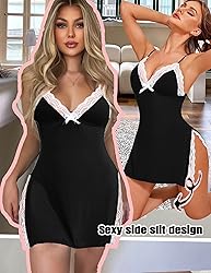 Avidlove Black Lingerie for Women Baby Doll