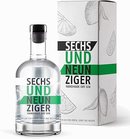 Sechsundneunziger Gin Mit Geschenkverpackung Handmade Dry Gin Hannover Gin 1 X 0 5l Amazon De Bier Wein Spirituosen
