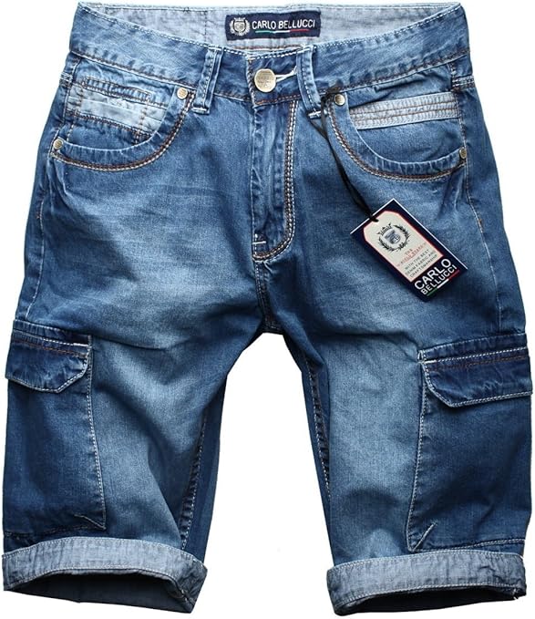 6996 Herren Cargohose Jeans Shorts Kurze Hose Bermuda Amazon.de