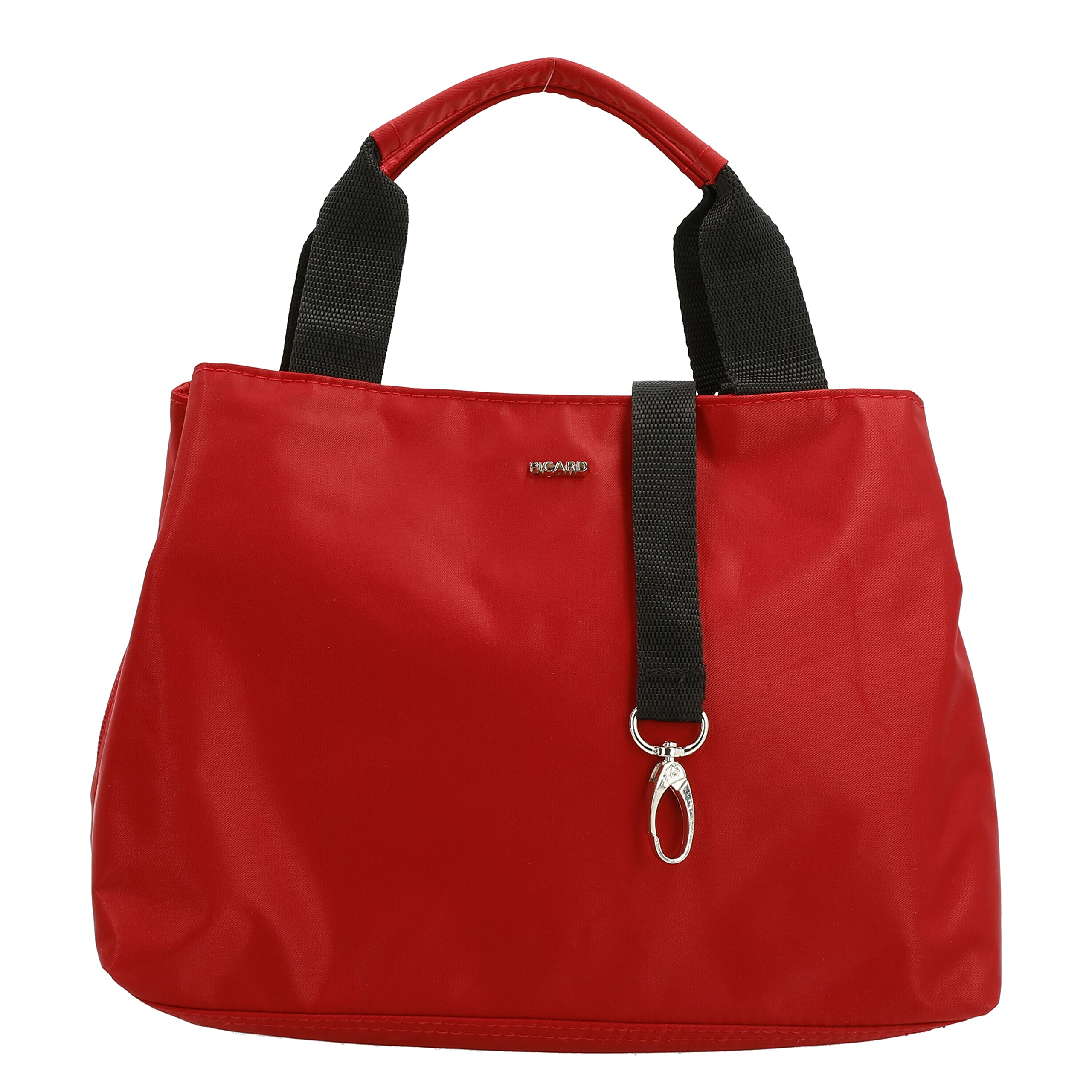 Picard Happy Women's Nylon Handbag, Small, Medium, with Magnetic Closure, Handbag, Everyday, Going Out, Travel, red, 28x19x10, Women's Synthetic Bags