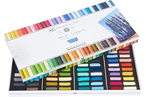 Savoir-Faire Sennelier Soft Pastels Half Stick Set 80/Pkg-Plein Air Landscape