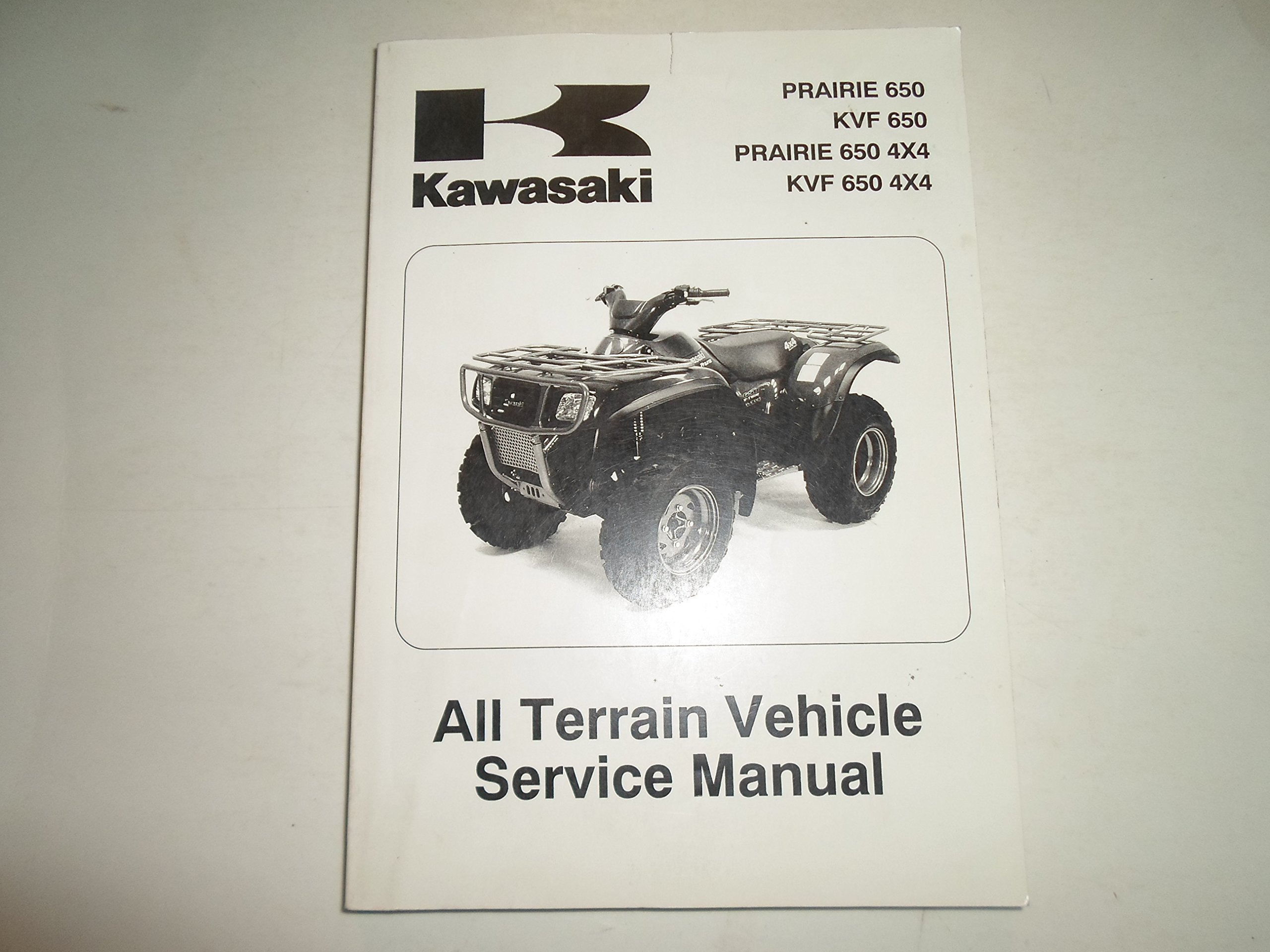 2002 2003 Kawasaki Prairie 650 Kvf 4x4 Atv Service Manual Damaged Kawasaki Books