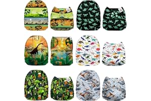 Mama Koala 1.0 Cloth Diapers for Babies, 6 Pack Pocket Shell Only (NO Inserts) - One Size Washable and Reusable Pocket Diapers for Newborns and Toddlers - 160055