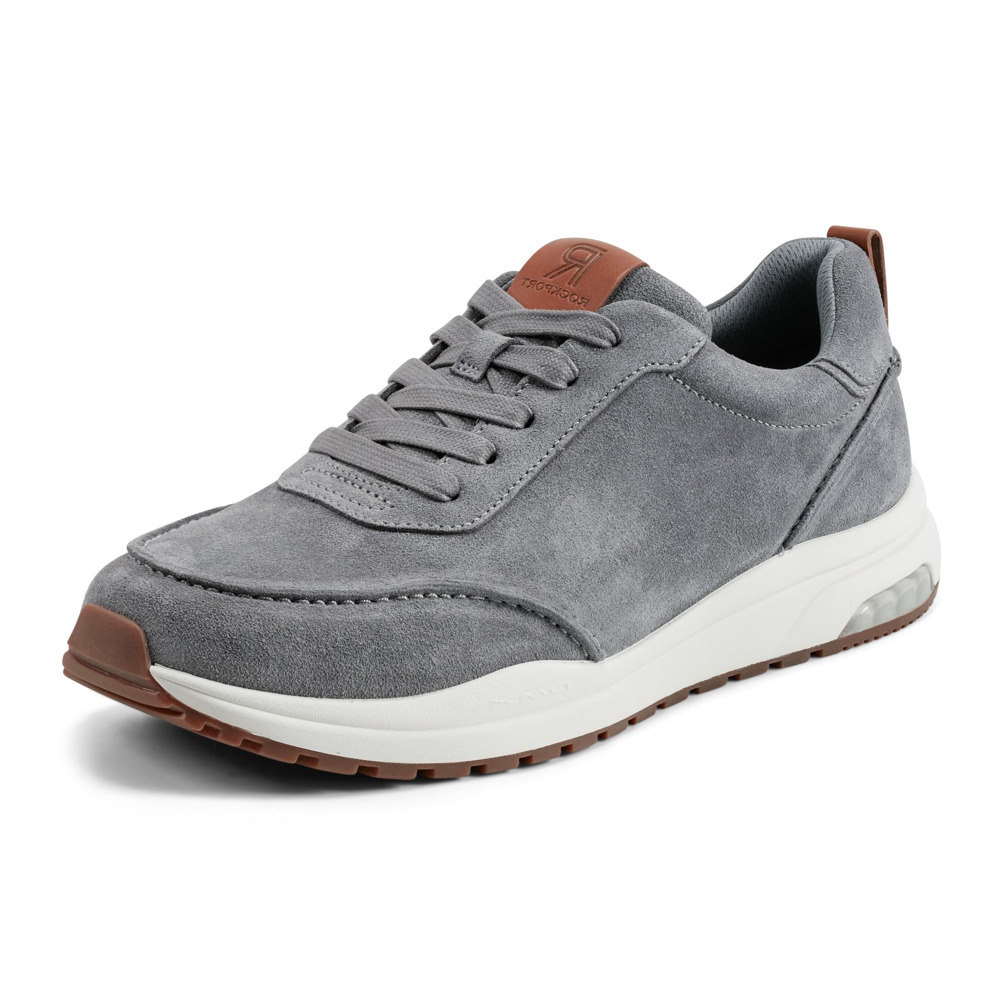 Rockport Men’s DMX Bowen, Grey Suede, 8 Wide