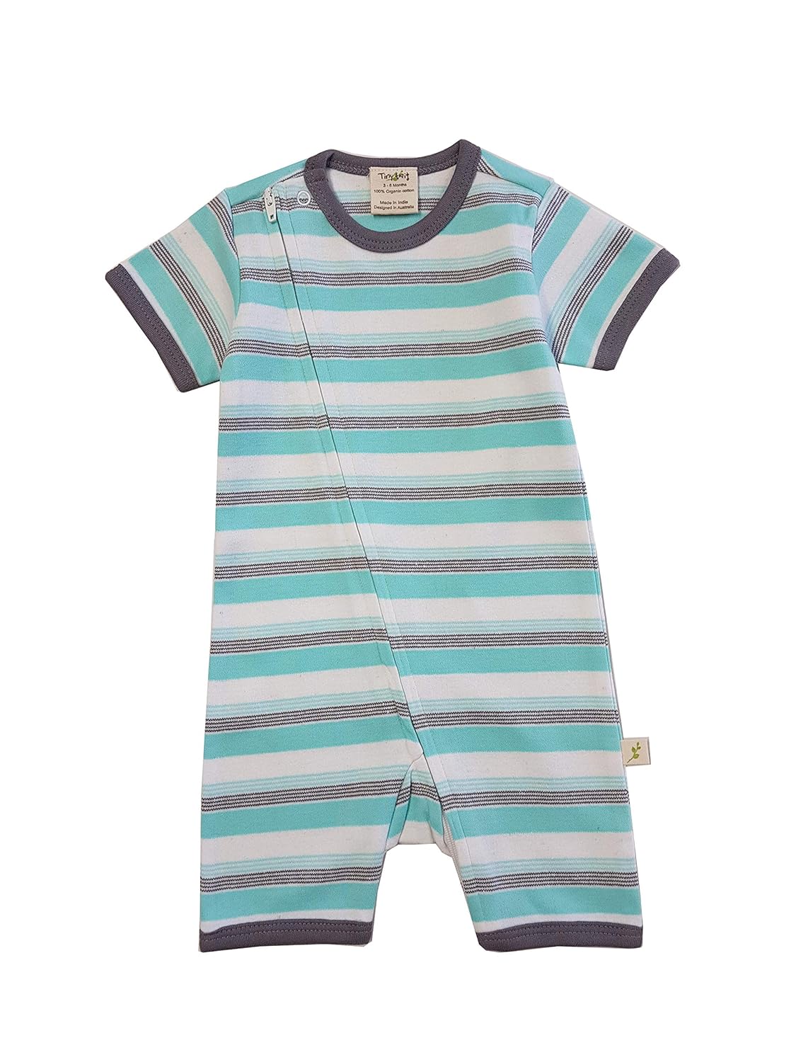 green baby sleepsuit