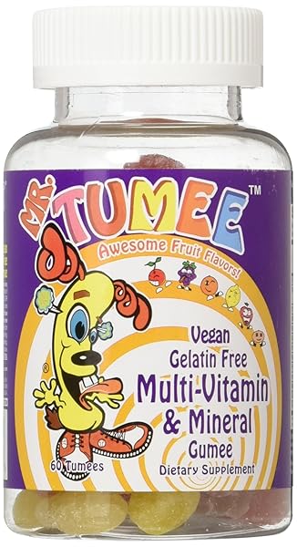 MR. TUMEE MULTIVITAMIN & MINERAL GUMEE, STRAWBERRY/LEMON/ORANGE/GRAPE/CHERRY/GRAPEFRUIT, 60 COUNT