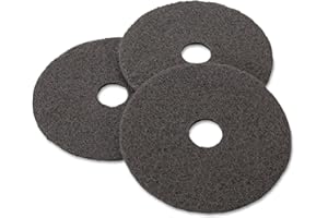 3M 08379 Stripping Floor Pad, Black, 17-in. - Quantity 5