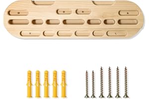 Trademark Innovations Hang Board for Climbing, Climbing Wall Grips Rock Climbing Fingerboard