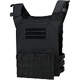 TACWINGS Outdoor Tactical Vest,Ultra-Light Breathable Adjustable Lightweight Airsoft Vest for Outdoor Paintball Training
