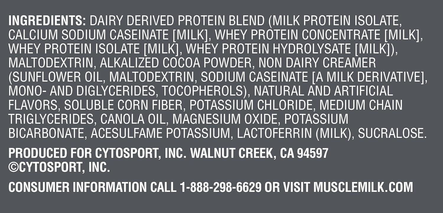 Muscle Milk Pro Series Protein Powder, Knockout Chocolate, 50g Protein, 2.54 Pound, 14 Servings: Health & Personal Care