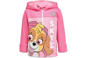 Nickelodeon Skye Girls Fleece Half Zip Hoodie Toddler to Big Kid