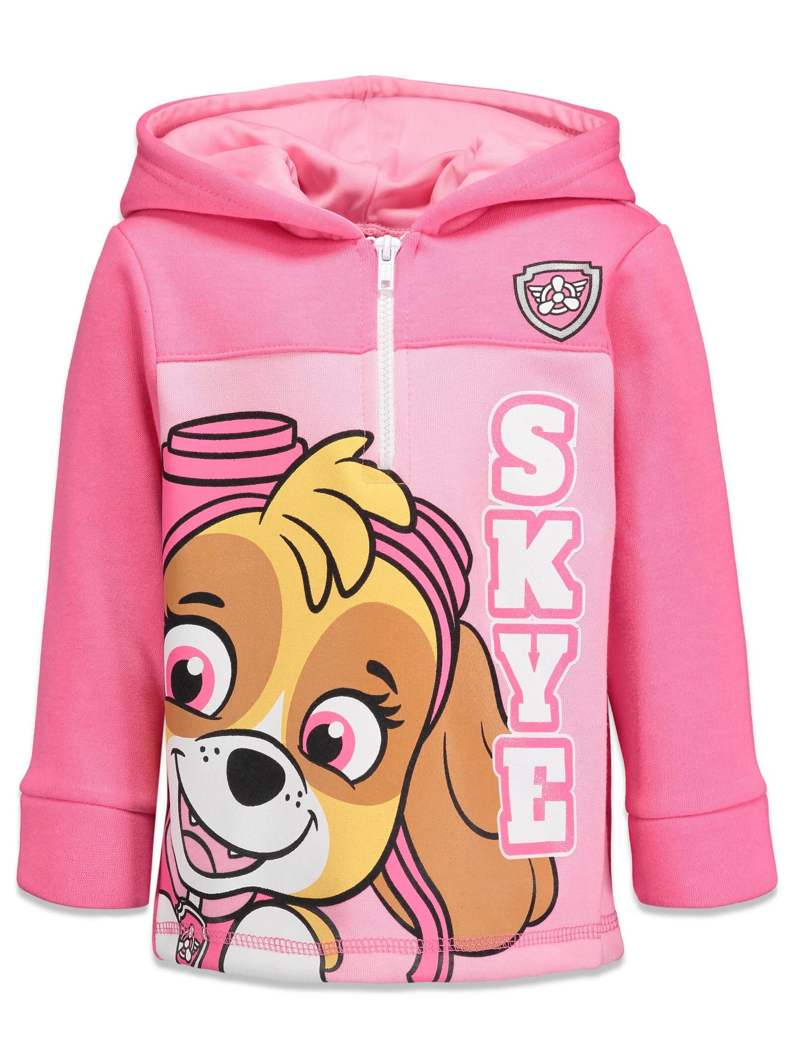 Nickelodeon Skye Girls Fleece Half Zip Hoodie Toddler to Big Kid