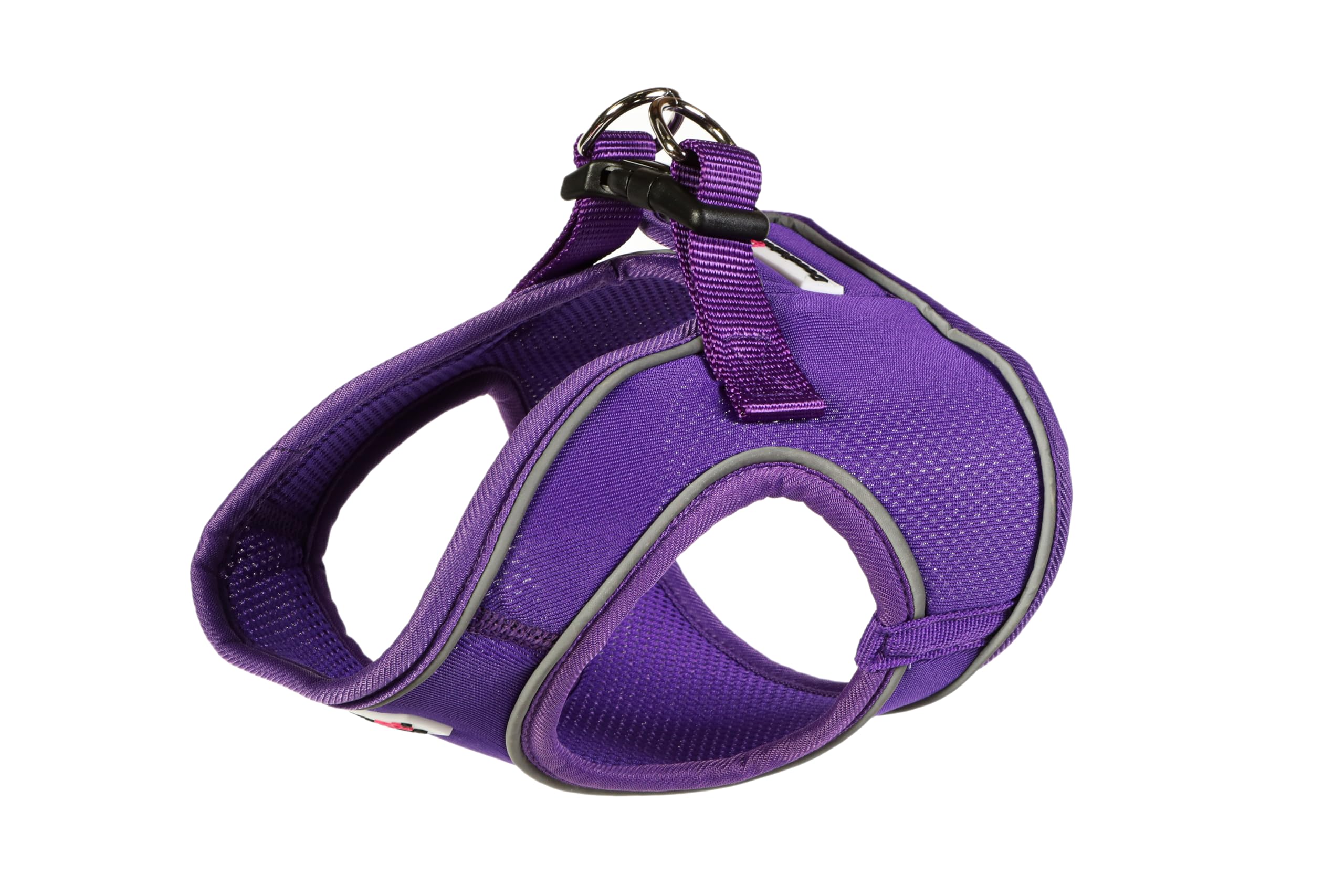Doodlebone – Snappy Harness Dog Harness – Easy Step In Vest Style Harness, No Over Head Fit, Reflective & Machine Washable for Puppies and Small Dogs – Size 3, 46-52cm - Violet