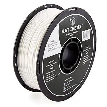 Amazon Com Hatchbox Abs 3d Printer Filament Dimensional Accuracy 0 03 Mm 1 Kg Spool 1 75 Mm White Model Number 3d Abs 1kg1 75 Wht Industrial Scientific