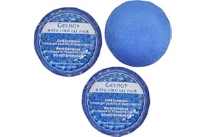 GELMAY Ice Eye Patches for Puffy Eyes, Cooling Medical Eye Patch Pad Gel Pack Cover Eyepatch Cold Hot Therapy Eye Bags Dark Circles After Surgery Adult Kid (2PCS)