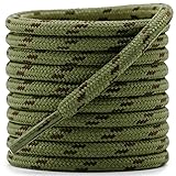 DELELE Round Work Boot Laces: 39 inch Army Green