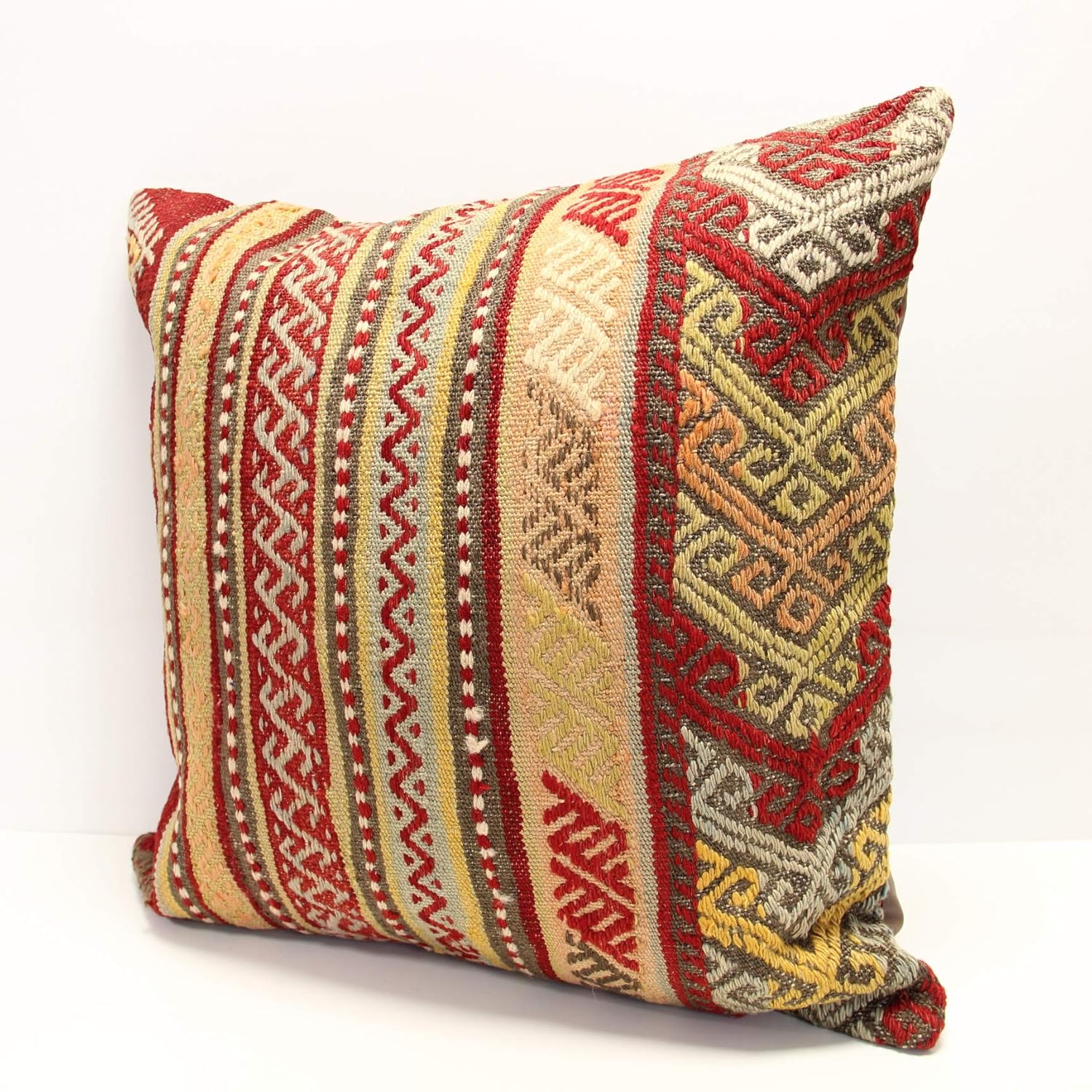 Decorative kilim pillow 24x24 inch Huge Kilim pillow Home