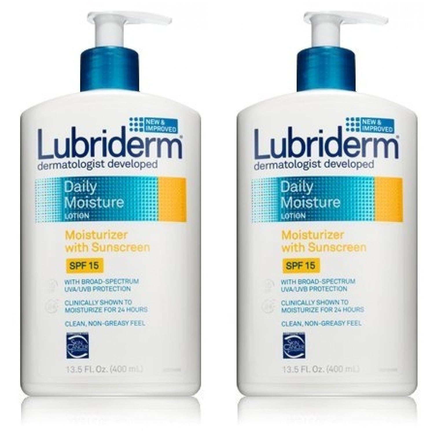 Lubriderm Daily UV Lotion SPF 15 - 13.50 oz (Pack of 2)