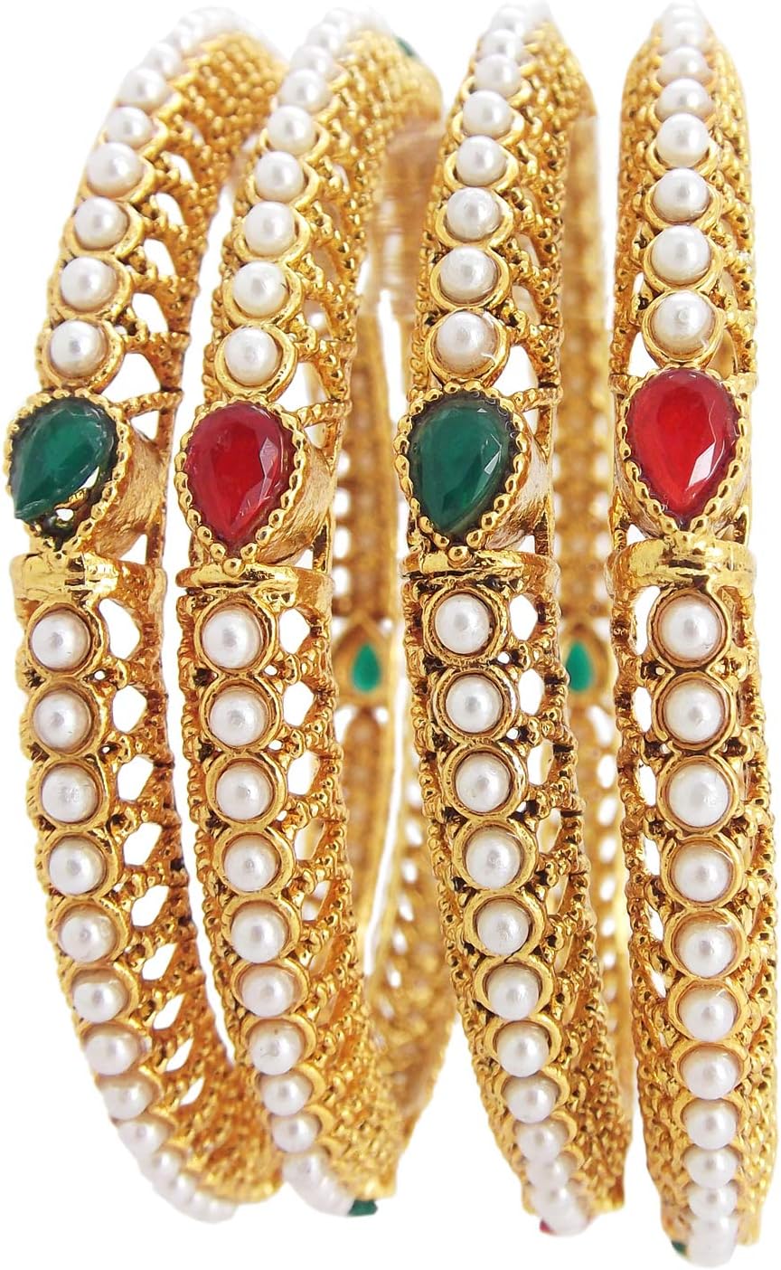 9blings Copper Collection Gold Plated Bangles Kada