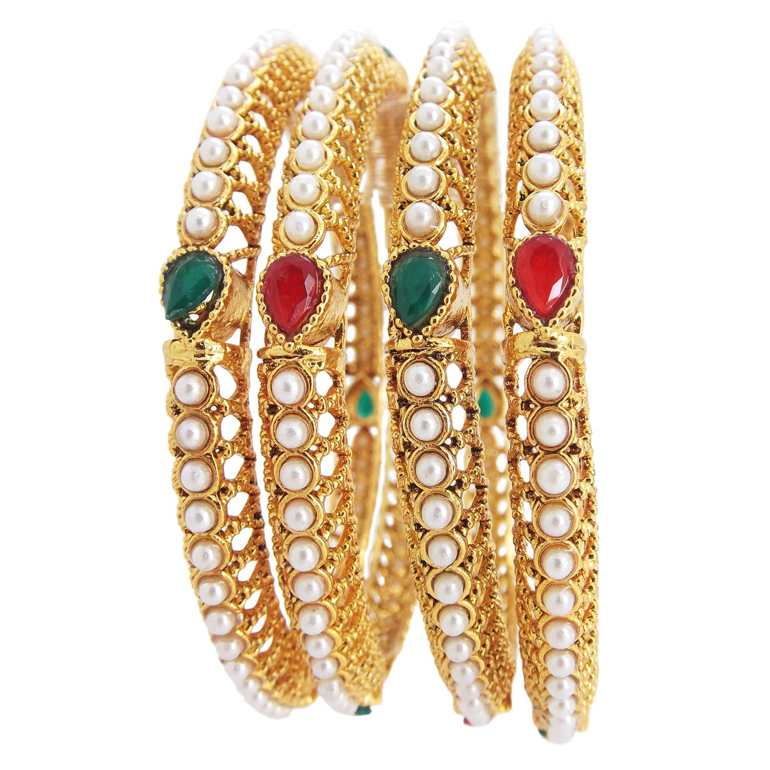 9blings Copper Collection Gold Plated Bangles Kada