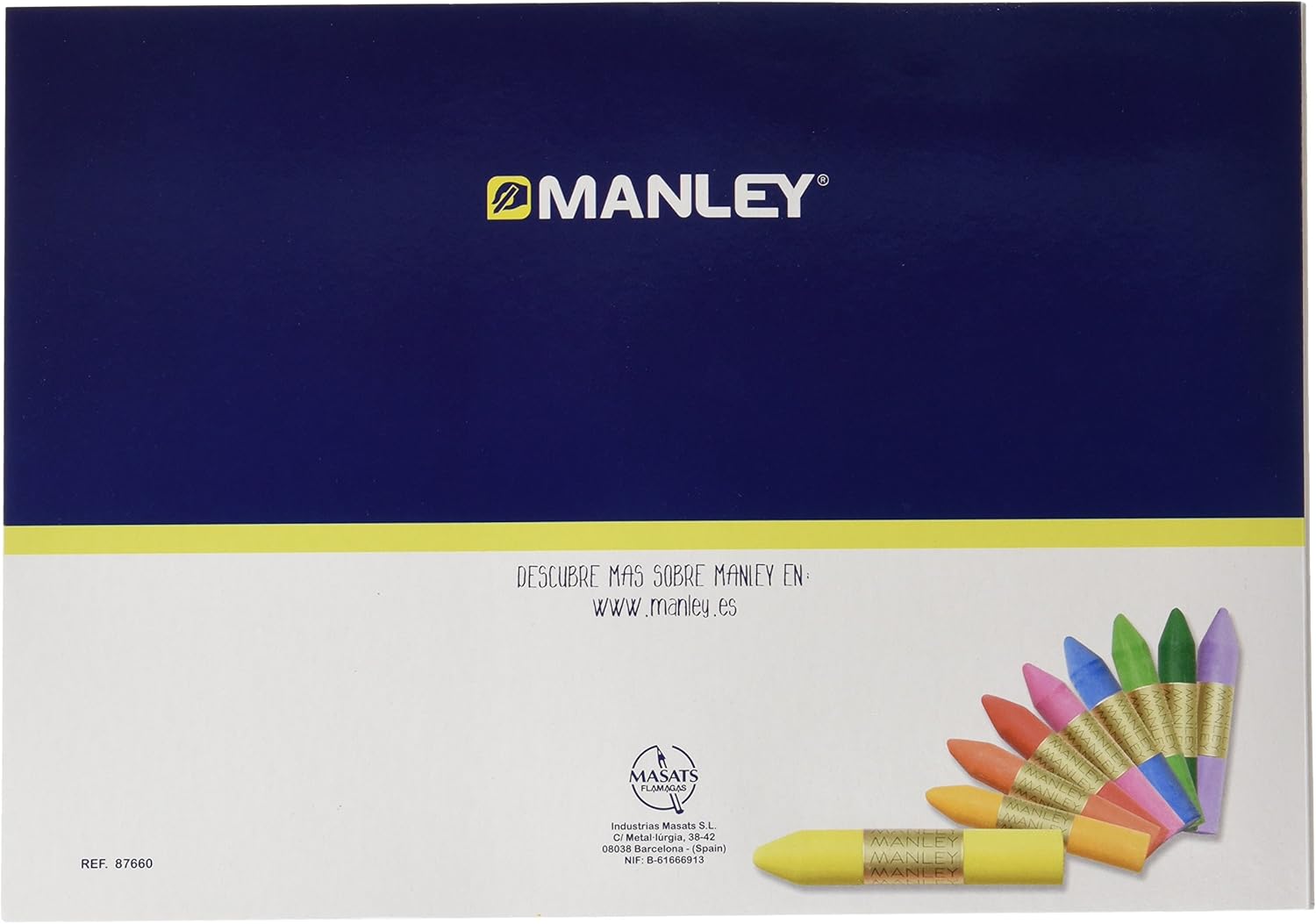 Manley 946238 - Pack de 30 ceras blandas con bloc de dibujo: Amazon.es: Oficina y papelería