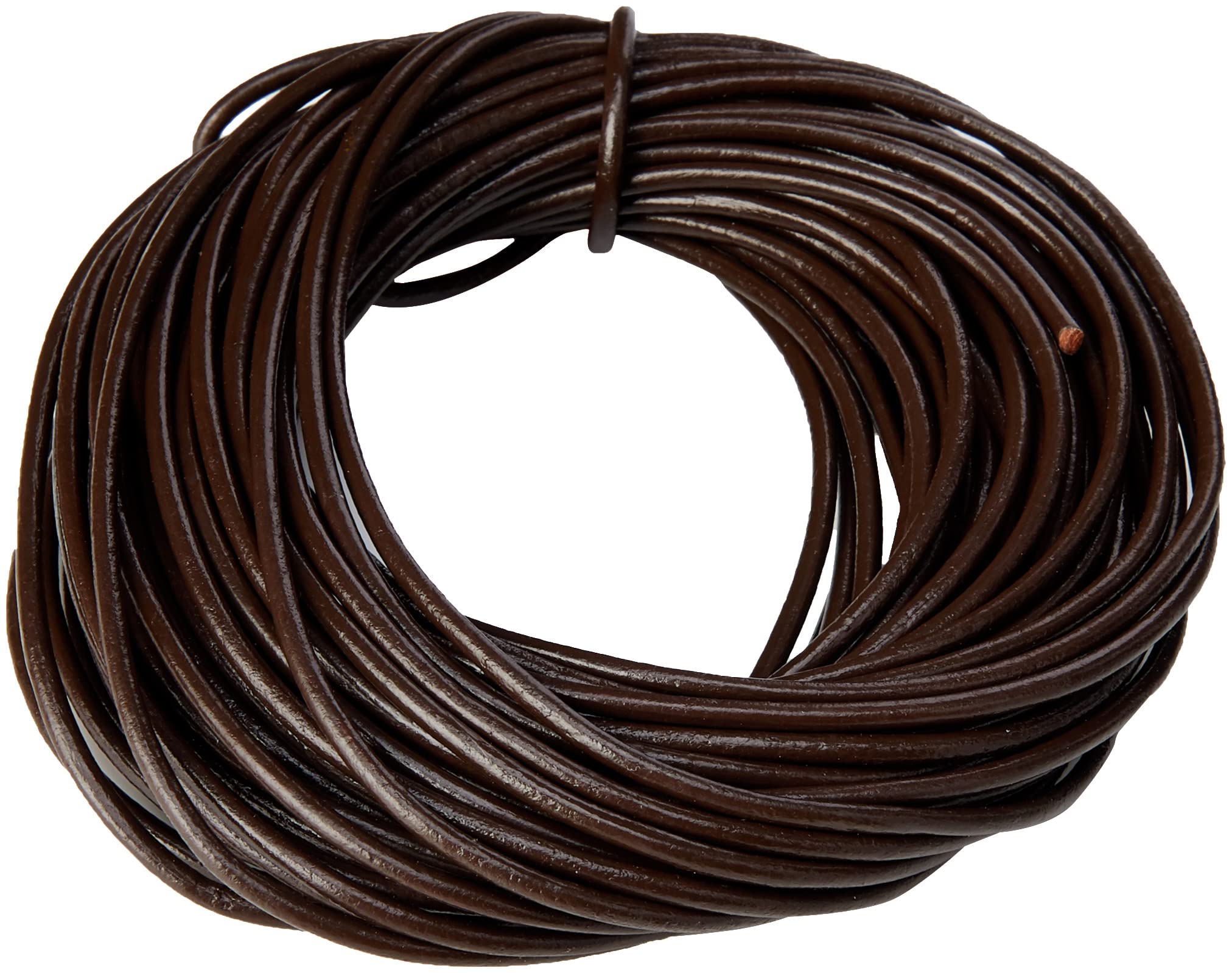 Beads Unlimited LTK14-10 2 mm Superior Leather Thong, Pack of 10 m, Brown