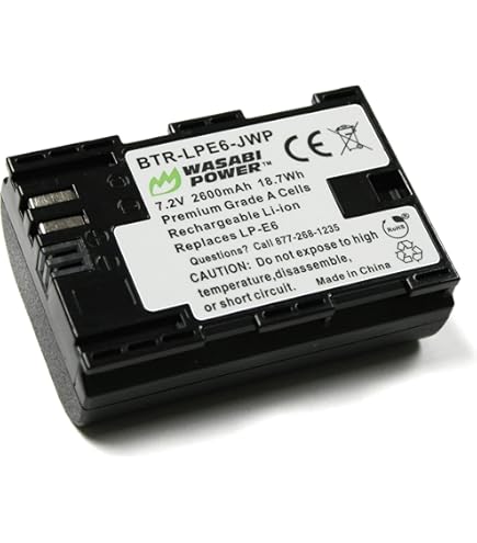 Amazon.com : Battery Pack for Canon EOS 7D, 7D Mark II, 7D MK II
