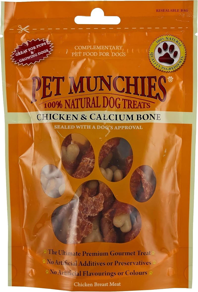 Pet Munchies Chicken and Calcium Bones Dog Treats 100 g Premium Chews