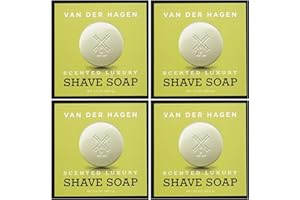 Van Der Hagen Men's Luxury Scented Shave Soap, 3.5 Ounce (Pack of 4)