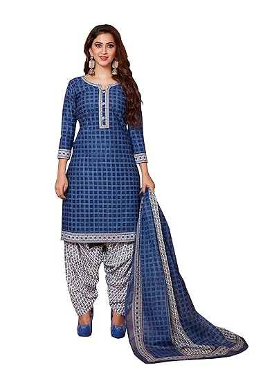 Womens Pure Cotton Printed Fully stitched Salwar Suit
