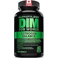 Nutratology DIM Supplement For Women | Canadian-Made | Promotes Estrogen Balance & Metabolism - 200MG Per Capsule - Estrogen
