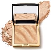Liyloihi Glow Highlighter Palette, Champagne Glossy Face Illuminator Makeup, Natural Radiant Finish, Shimmer Smooth Baked Powder, Long Lasting Luminous Face Glow