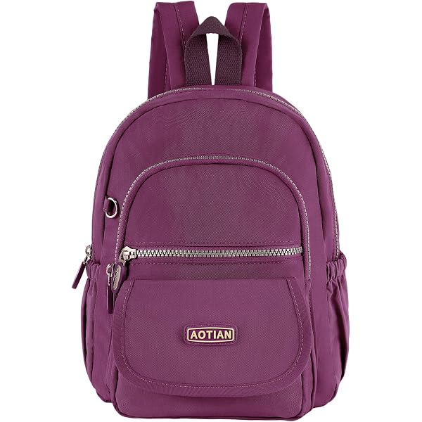 3501 Mini Backpack Purse Casual Lightweight Durable Drawstring 8.2 Inch Amazon.com | MaxxCloud Small Canvas Backpack Purse Hiking  main image 2