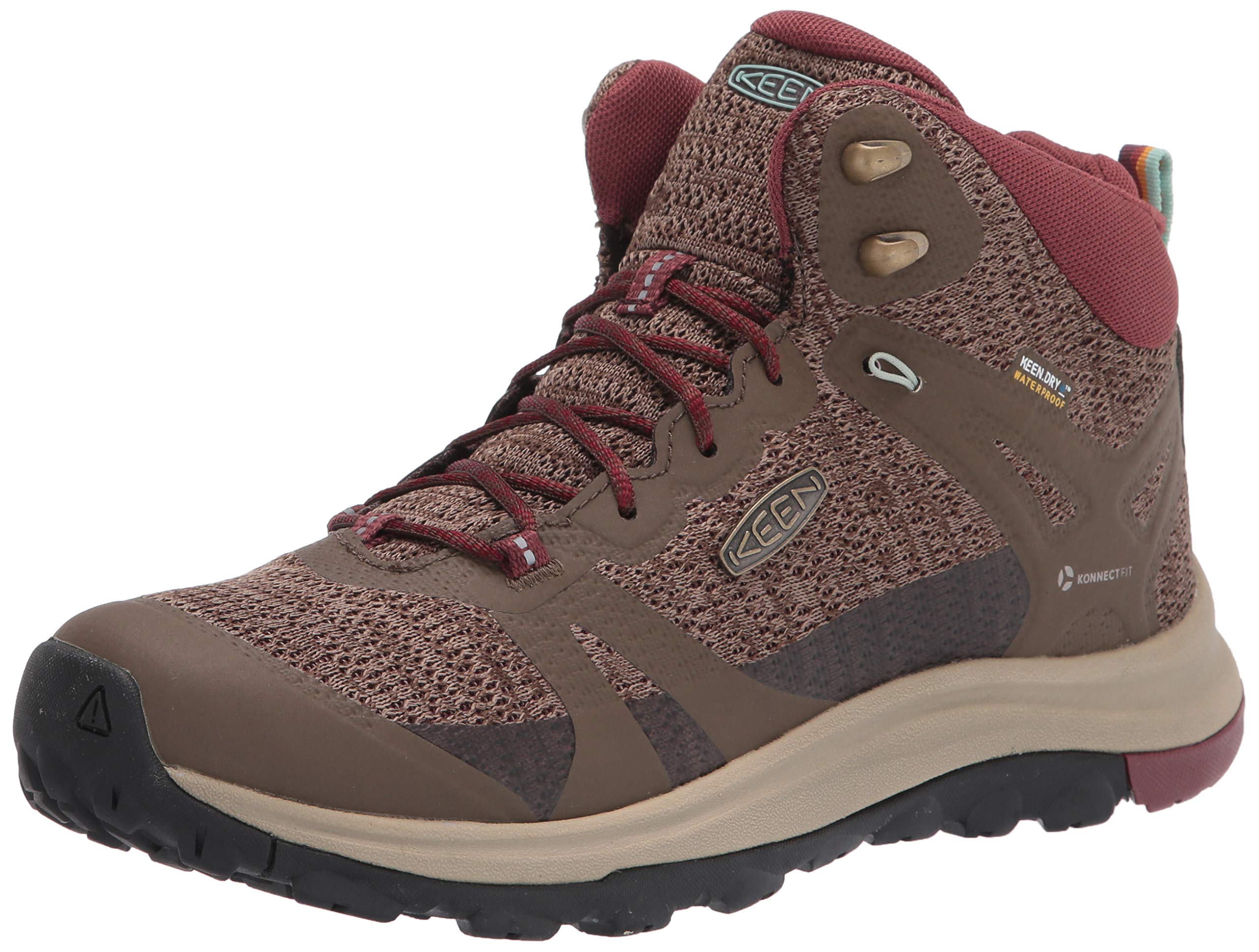 KEEN womens Terradora 2 Waterproof Mid Height Hiking Boot, Canteen/Andorra, 6.5 US