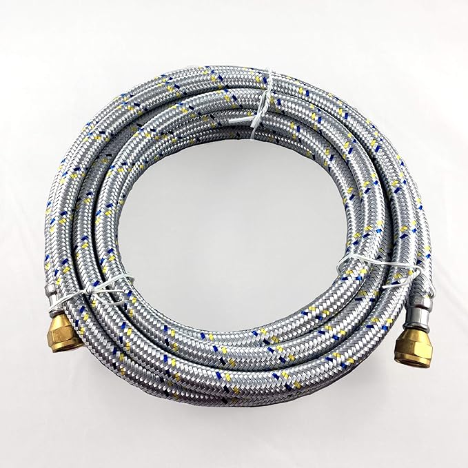 16' FLEXIBLE STAINLESS STEEL BRAIDED HOSE FOR NATURAL