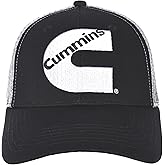 JH Design Group Men's Cummins Logo Cap Adjustable Black & Gray Hat
